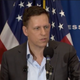 Peter Thiel at the National Press Club in D.C. this morning.